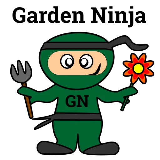 A garden ninja business logo