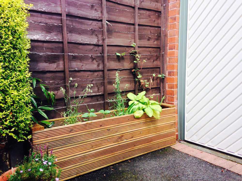 Shade raised beds Garden Ninja Ltd Garden Design