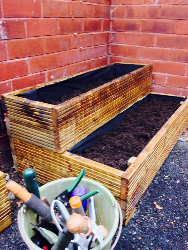 Shade raised beds Garden Ninja Lee Burkhill Garden Design