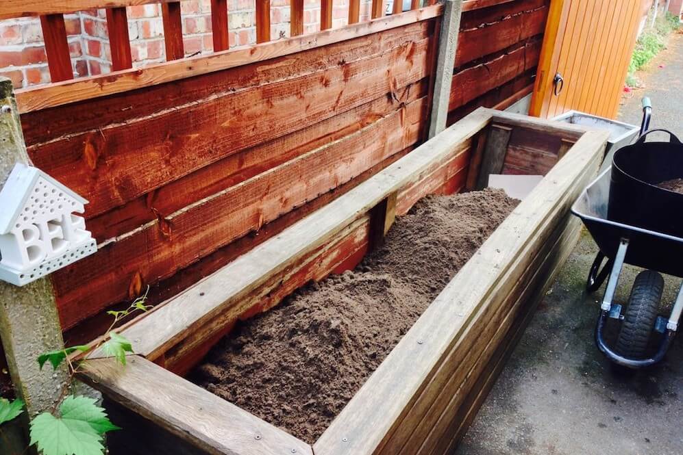 filling raised beds garden ninja