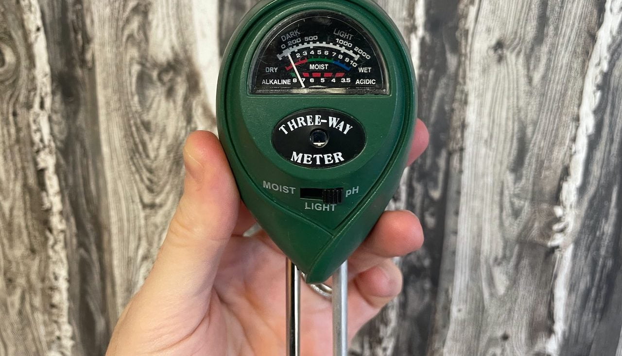 A electronic soil PH meter