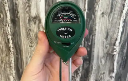 A electronic soil PH meter