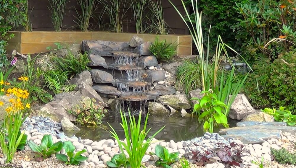 Garden Ninjas pond and water feature