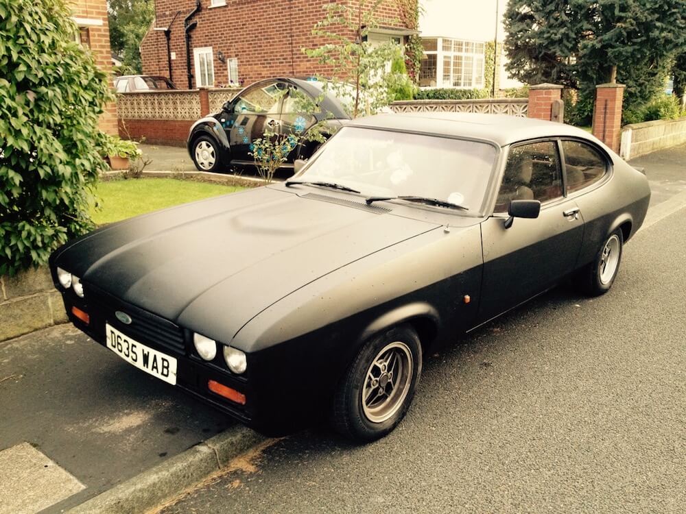 Front garden retro capri car park