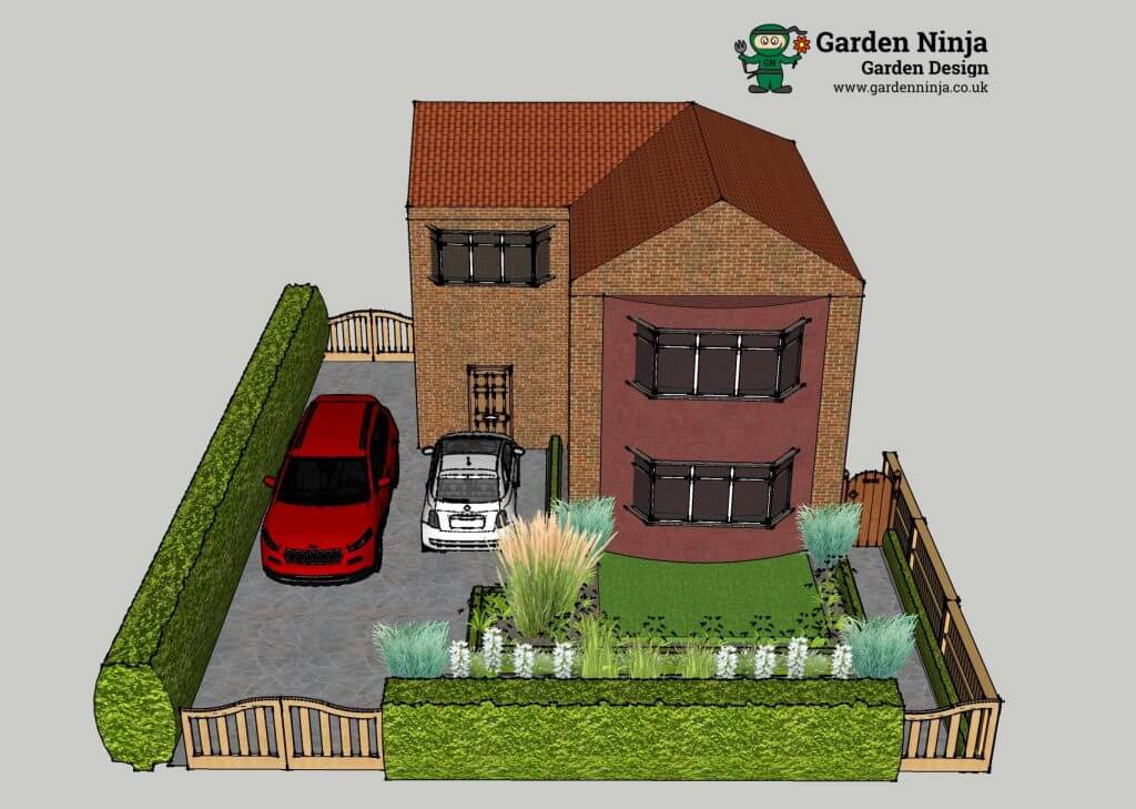 Front garden makeover Manchester garden design 2