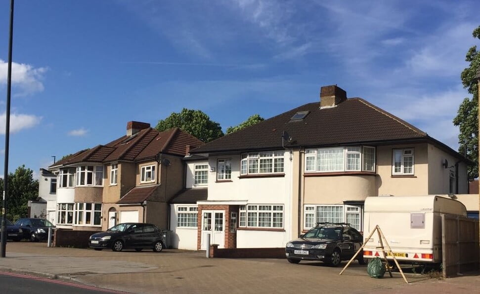 Paved over front gardens