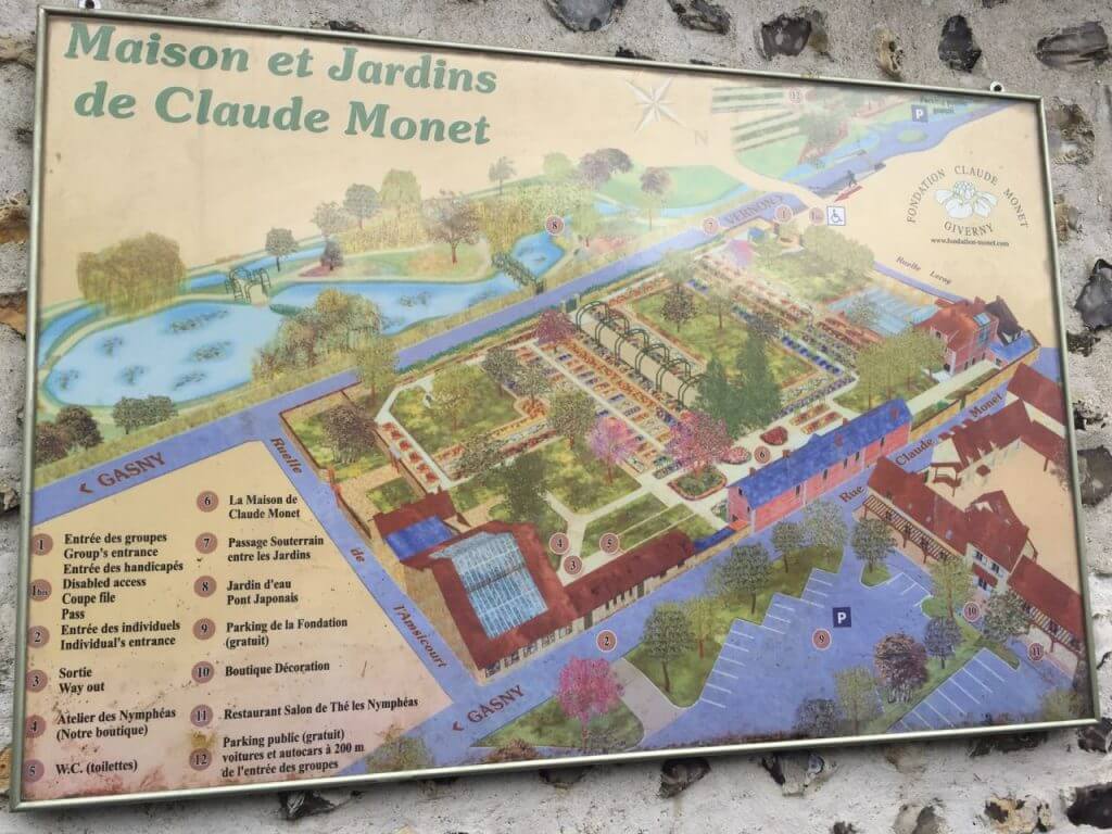 Map of monets garden ninja