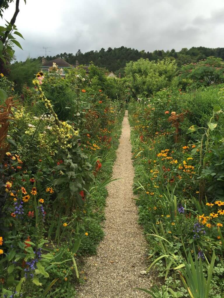 Monets informal pathways garden