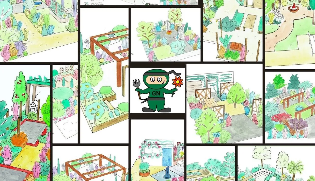 Garden design template examples