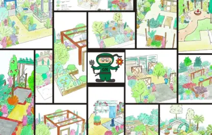 Garden design template examples
