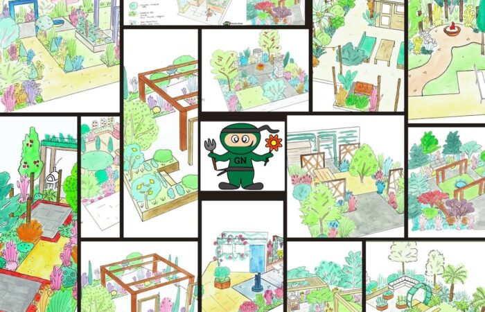 Garden design template examples