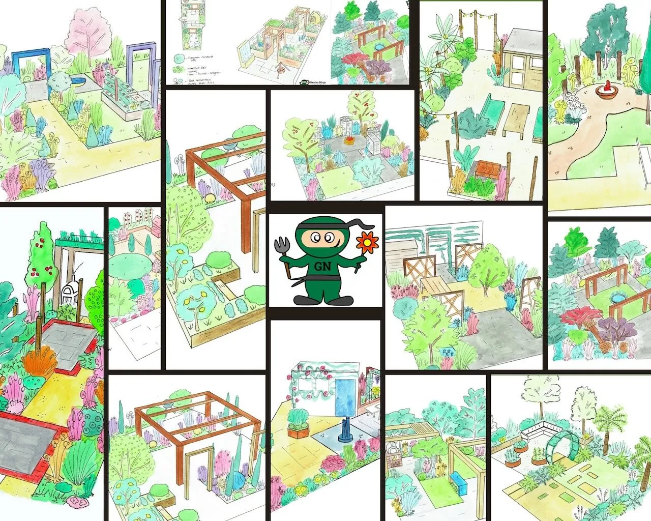 Garden Design Examples for Small Gardens: 30 Design Templates & Planting Plans