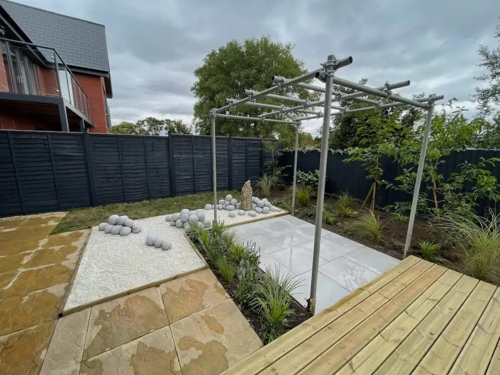 A low maintenance modern garden design