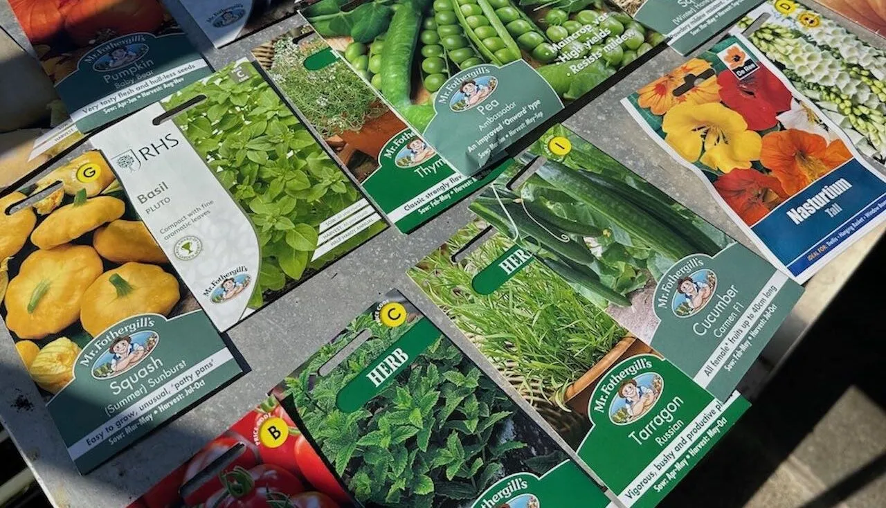 packets of seeds to sow
