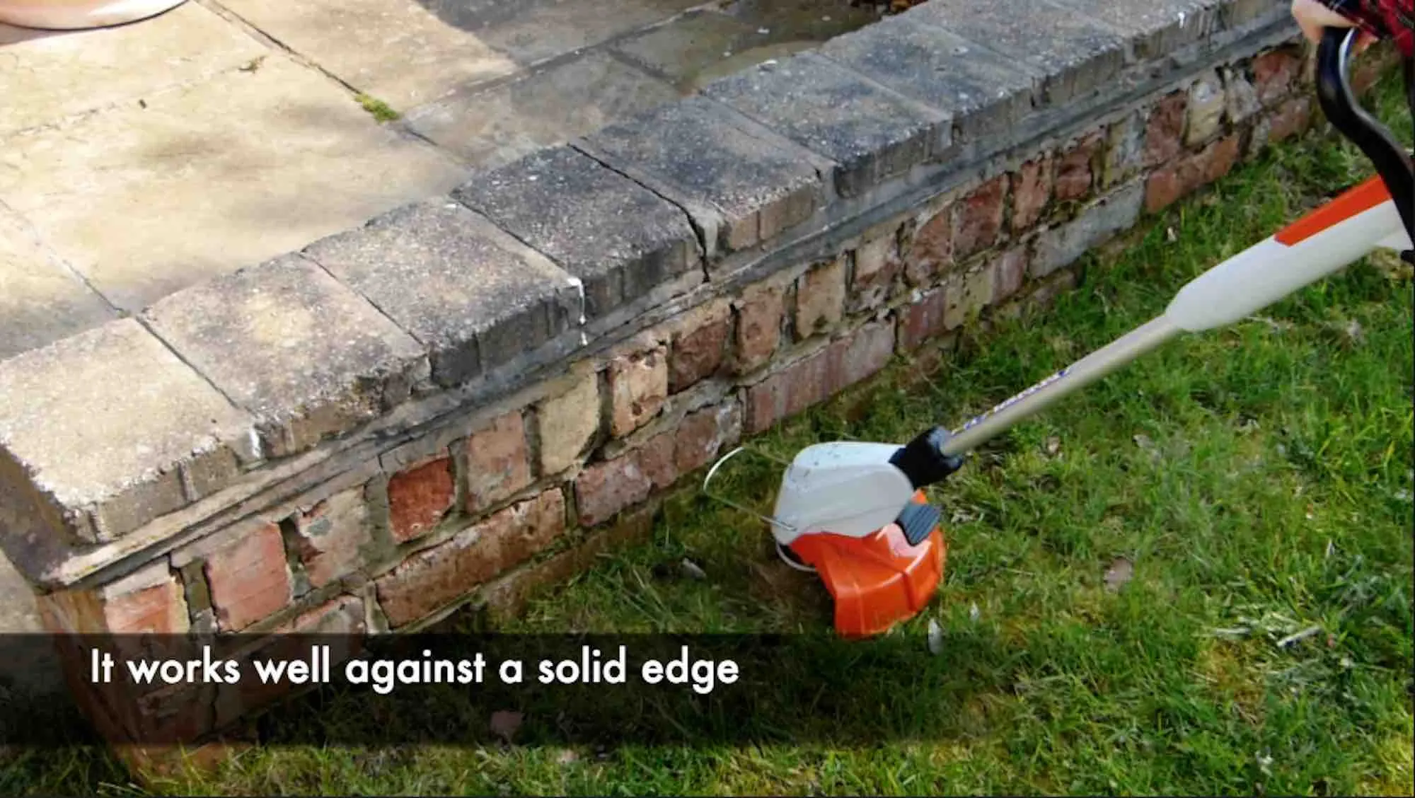 Strimmer being reviewed by Garden Ninja