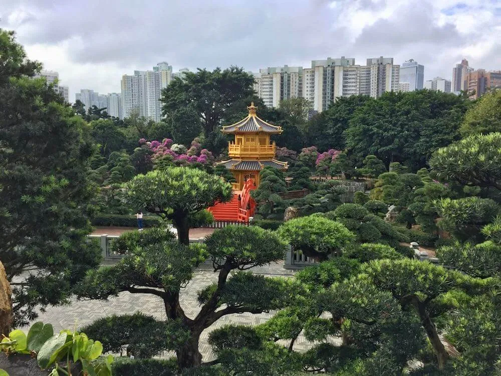 The skyline in Hong Kong of Nan Lian