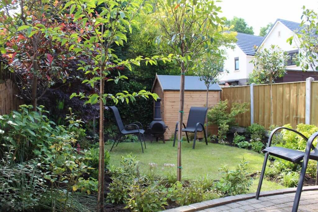 A small private courtyard garden designed by Garden Ninja