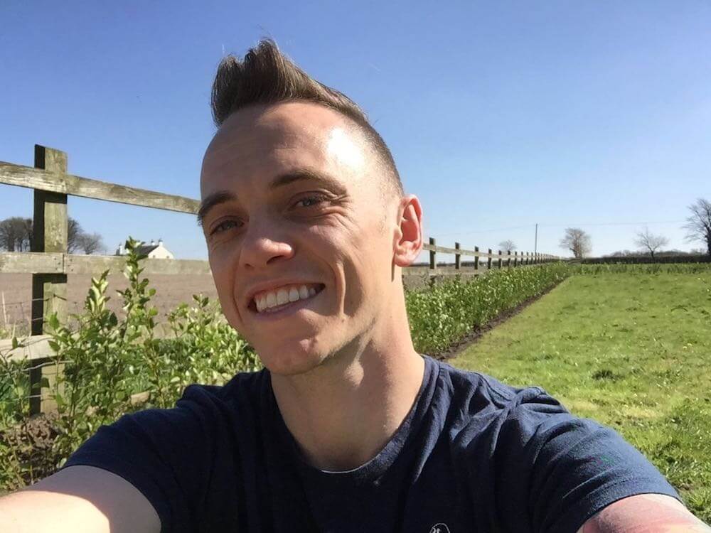 Garden Ninja smiling in front of his new hedge