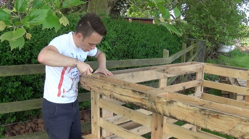 Garden Ninja making a compost bin