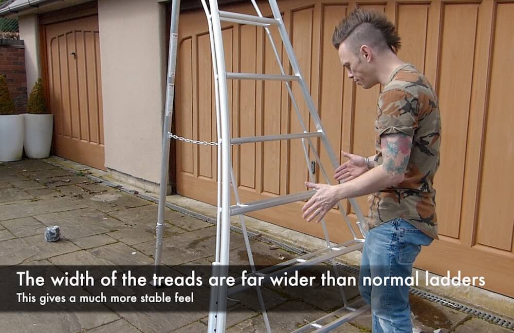 Henchman ladders wide treads garden ninja Garden Ninja Ltd Garden Design