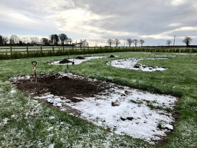 Exploding Atom Garden Part 3 Planting Trees in Winter Garden Ninja