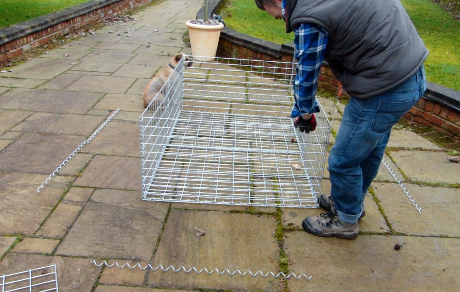 building a gabion basket Garden Ninja Ltd Garden Design