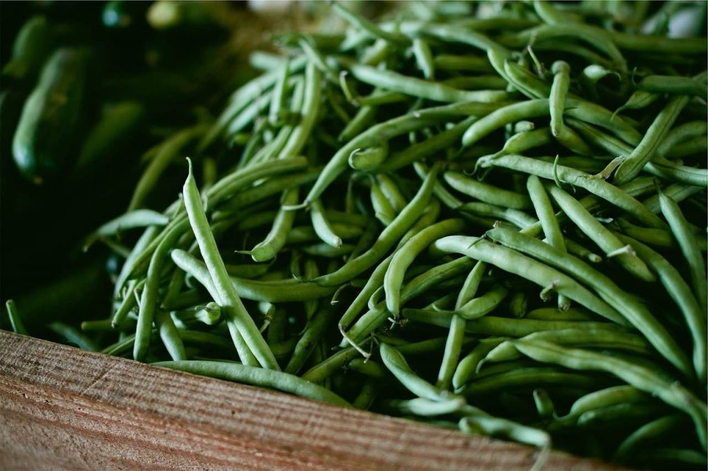 A box of french beans