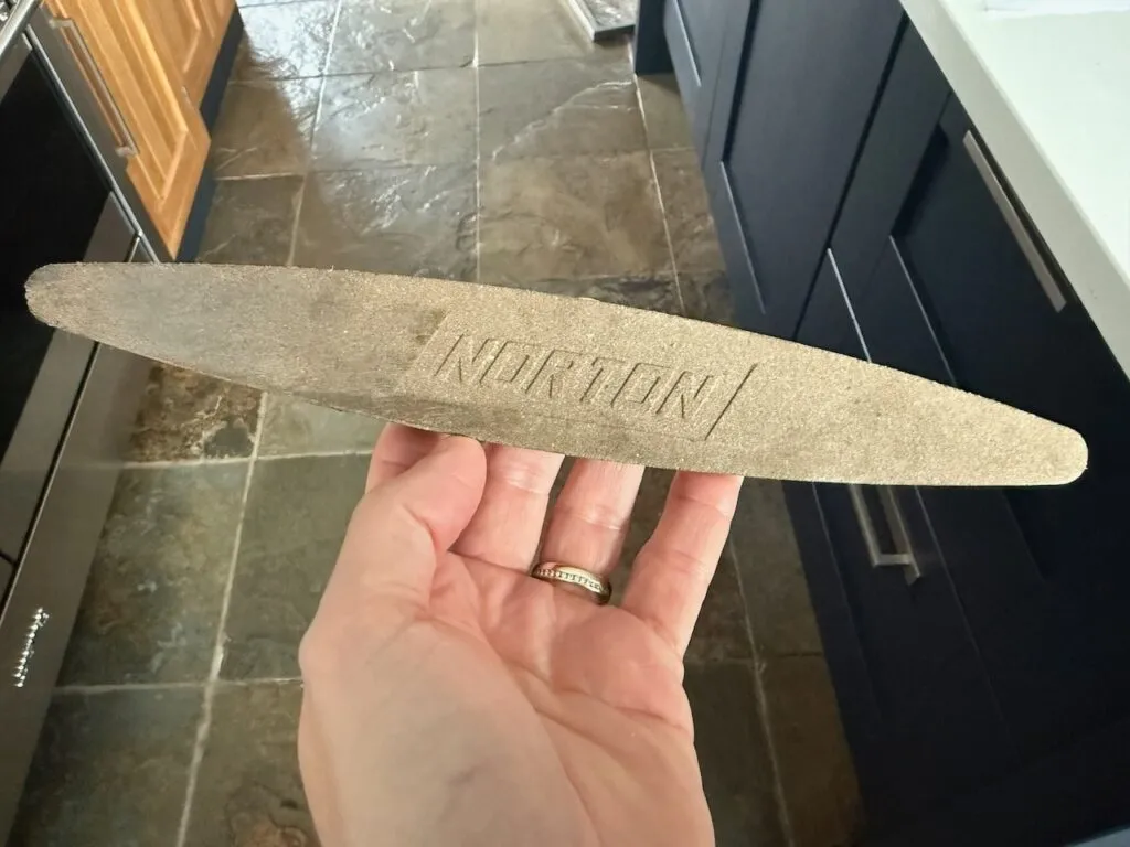 A diamond file for sharpening tools