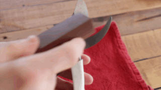 How to sharpen secateurs example