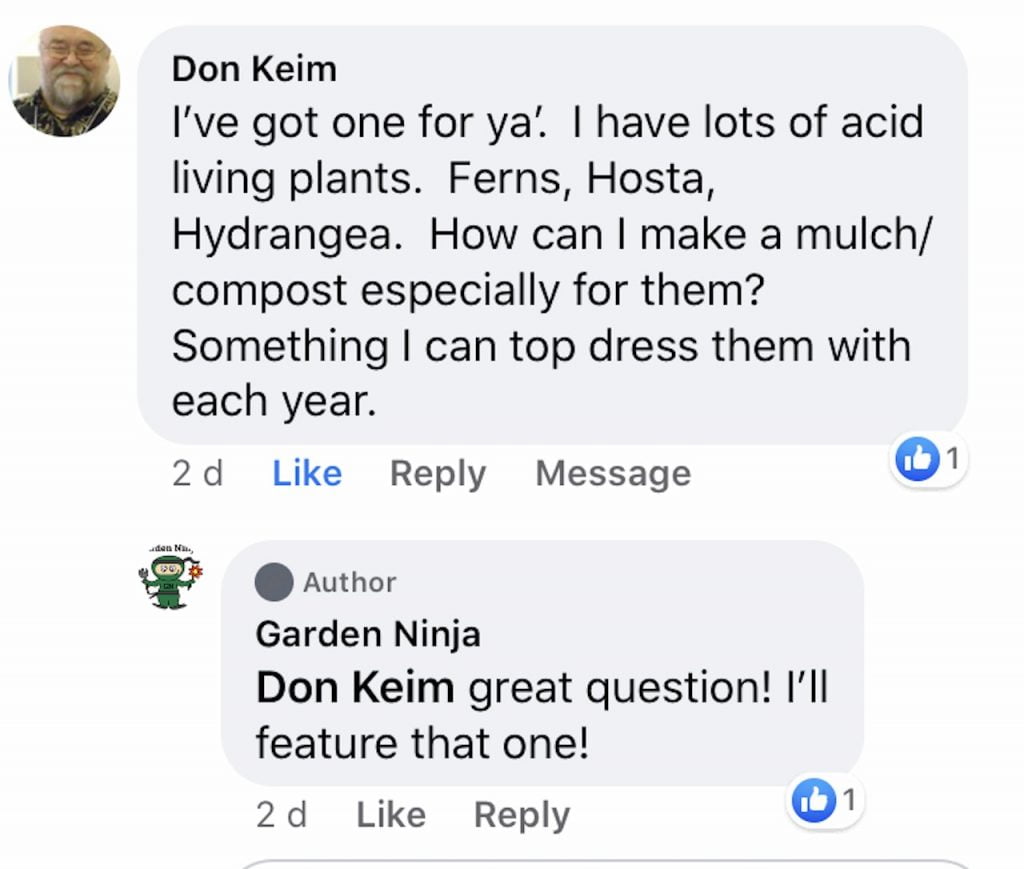 A gardeners question from Don