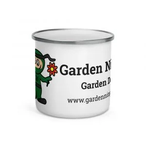 Enamel Garden Ninja Mug