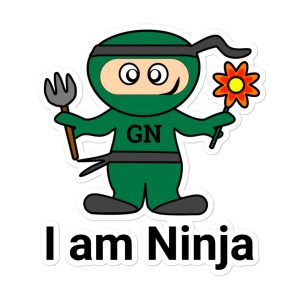 Garden Ninja stickers