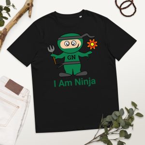 Unisex organic Garden Ninja cotton t-shirt