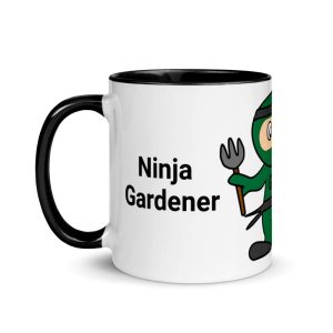Garden Ninja Mug with Colour Inside