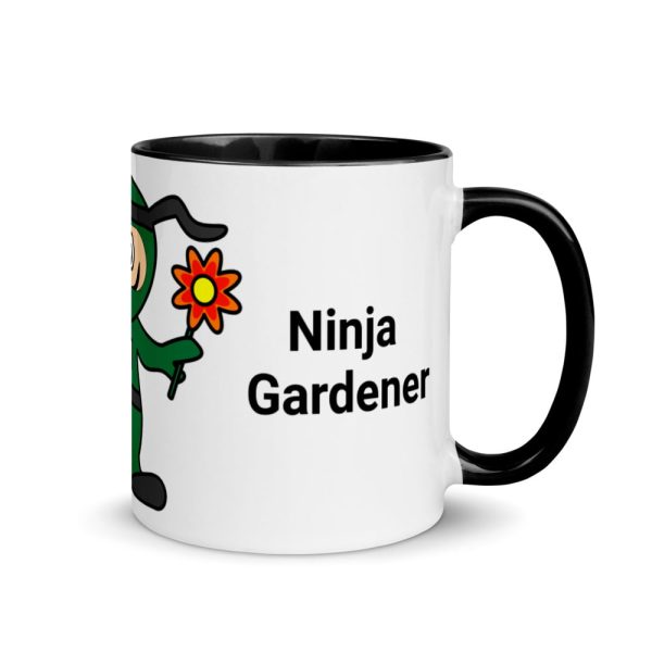 Garden Ninja Mug with Colour Inside - Image 2