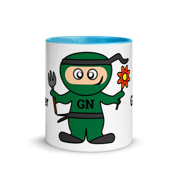 Garden Ninja Mug with Colour Inside - Image 11