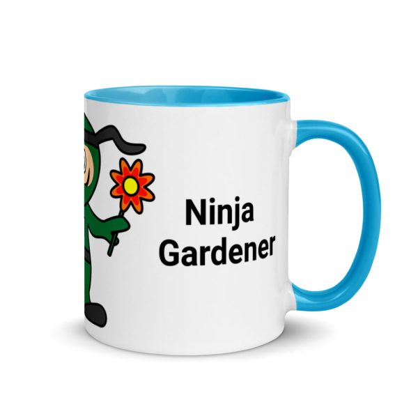 Garden Ninja Mug with Colour Inside - Image 10