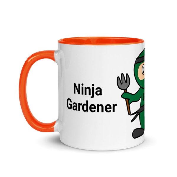 Garden Ninja Mug with Colour Inside - Image 9