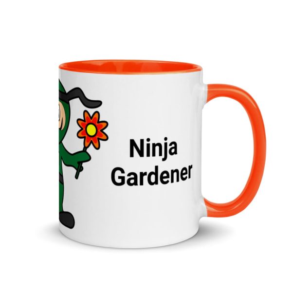 Garden Ninja Mug with Colour Inside - Image 7