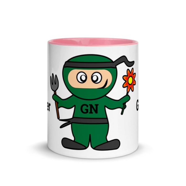 Garden Ninja Mug with Colour Inside - Image 14