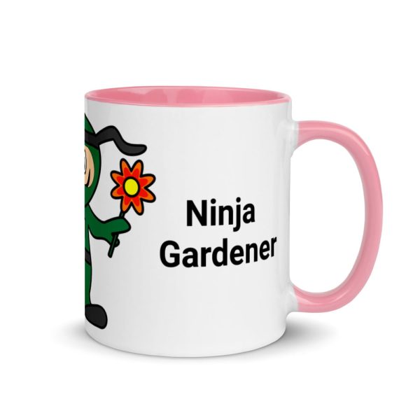 Garden Ninja Mug with Colour Inside - Image 13