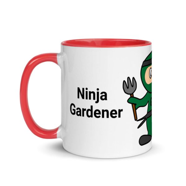 Garden Ninja Mug with Colour Inside - Image 6