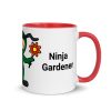 Garden Ninja Mug with Colour Inside - Image 4
