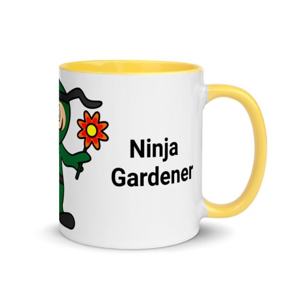 Garden Ninja Mug with Colour Inside - Image 16