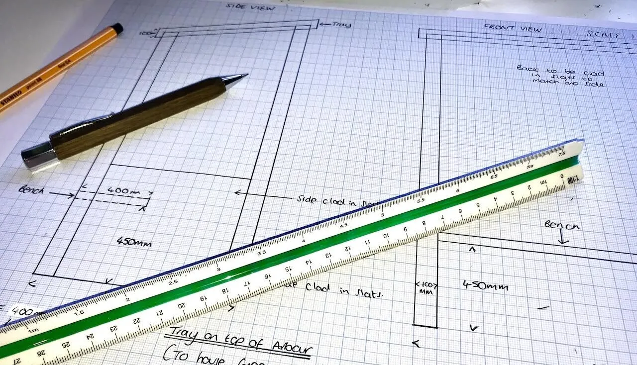 A scale ruler