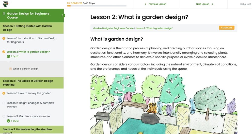 Garden design online courses