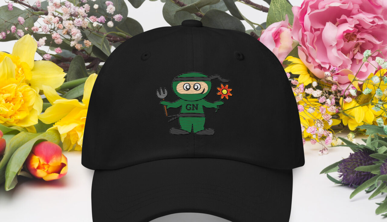 Garden ninja baseball cap