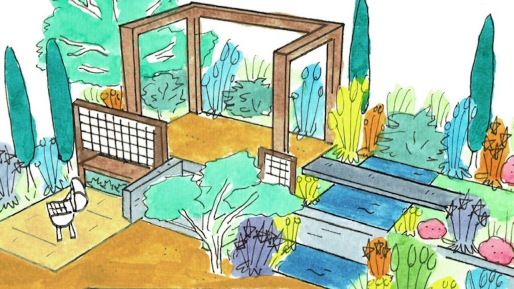 A modern cyprus garden design
