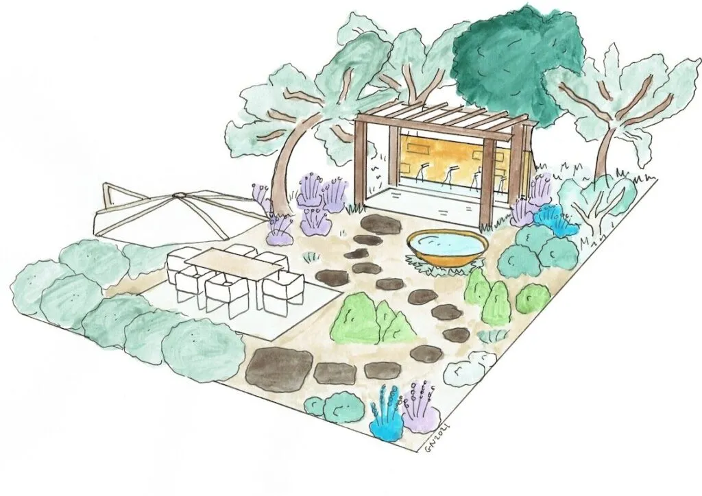 Mediterranean garden design style