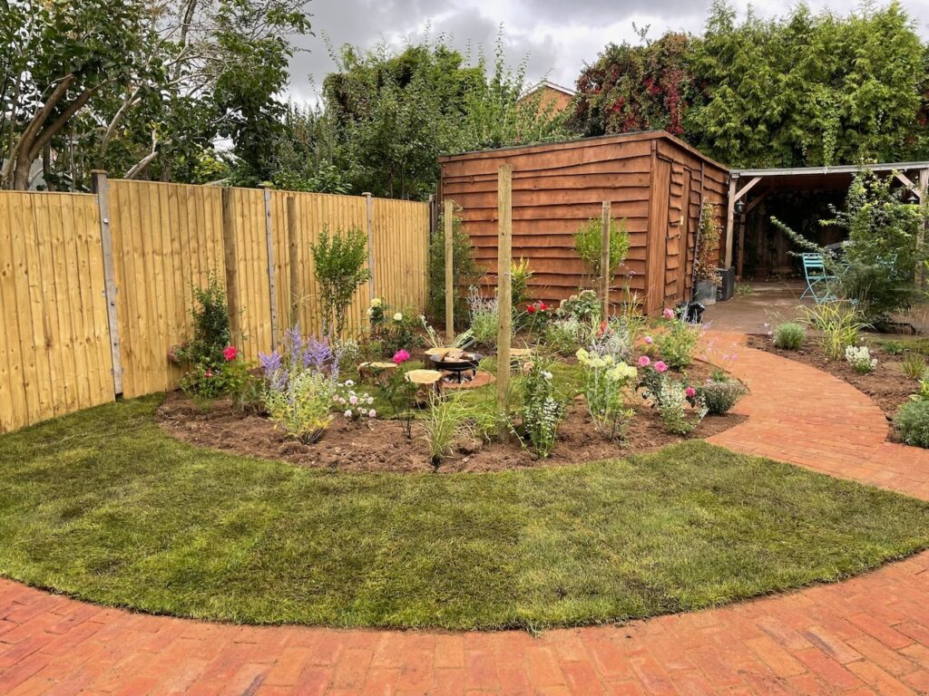 Brick block paving